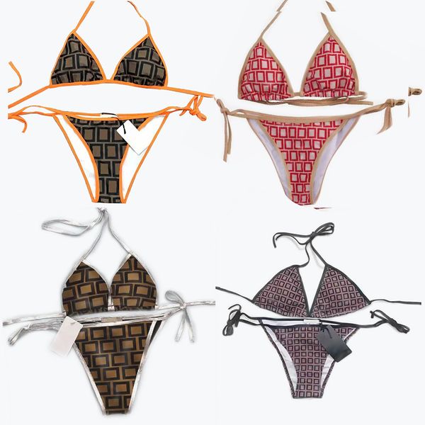 

bikinis women bikini sets designer swim suit bikini womens swims letter printed split swimsuit strappy womans biki set 2 piece plus size, White;black