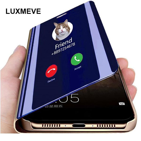 

smart mirror phone case for huawei p40 p30 p20 mate 30 20 pro 10 lite honor 20 pro 10 9 jllnxc