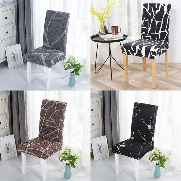 

1pc printed elastic dining chair cover stretch removable dining chair cover seat slipcover for l room1