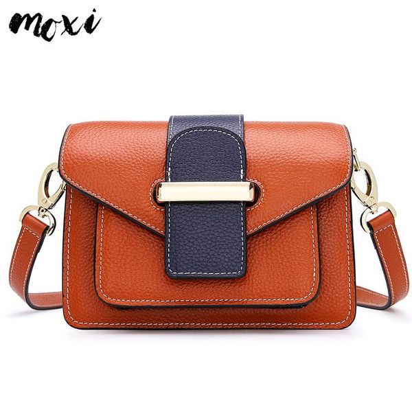 

moxi women handbags real genuine leather female shoulder messenger bag cover daily party bag cover cowskin crossbody fashion