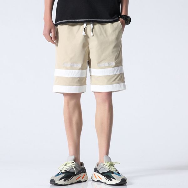 

2020 new korean fashion versatile casual sports shorts and shortsshorts men's capris men's summer thin loose pants o1k7q, Blue