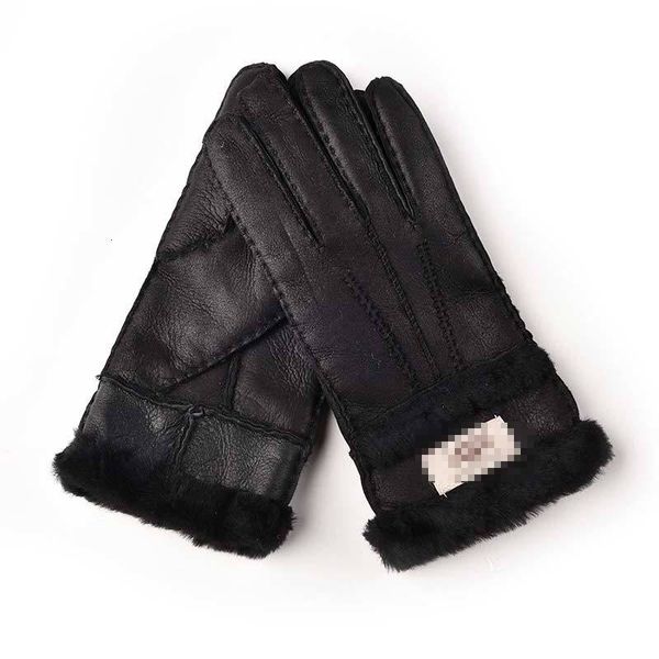 

gloves casual fashion long glossy women' winter leather gloves outdoor warm and woolly mittens mittens five - fingered gloves no box, Blue;gray