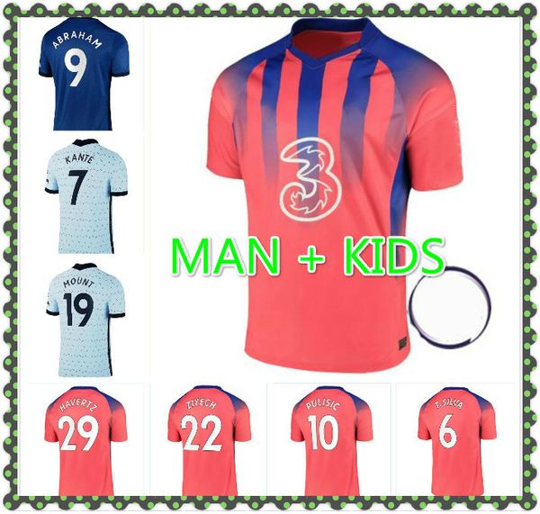 

new arrived kante werner abraham odoi jorginho pulisic soccer jersey 2020 2021 giroud willan football shirt 20 21 men home away kids kit, Black;yellow