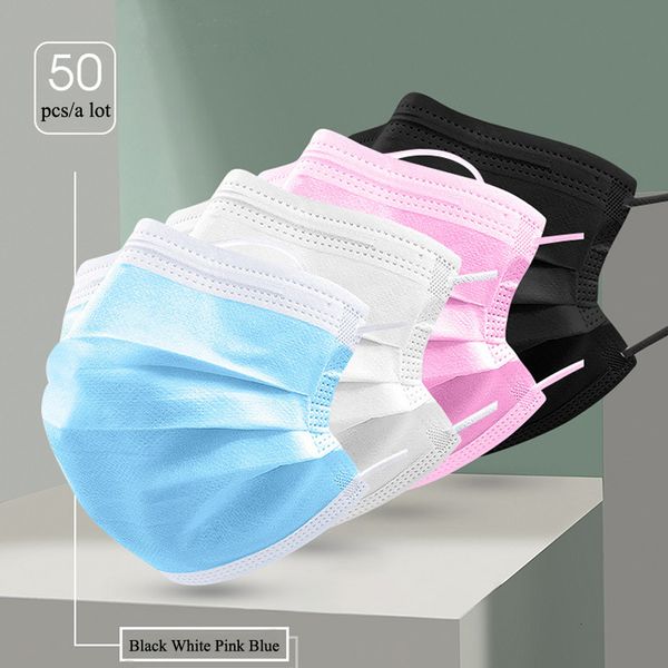 

disposable face mask kids face masks colorful 3 layer black anit dust mouth facemask cover 3-ply non-woven chilid mask ing