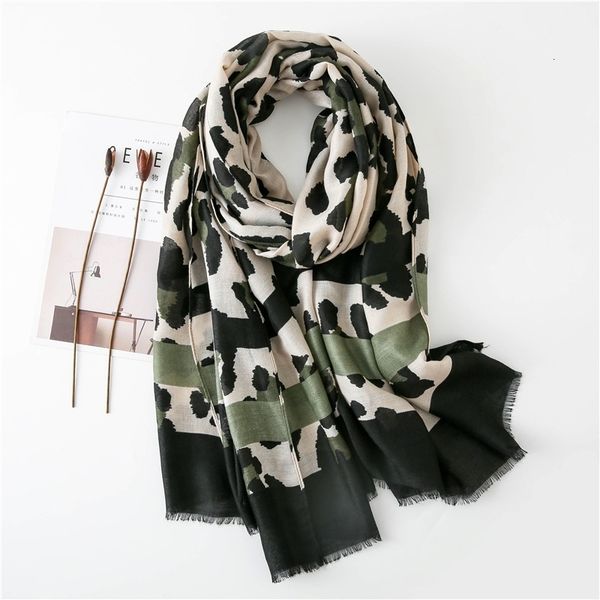 

autumn winter leopard striped fringes viscose shawl scarf women neckerchief foulards muslim hijab sjaal y201007, Blue;gray