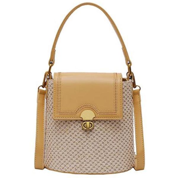 

новый мешок женщин корейской версии плеча сумка соломенные сумки сумки wild bucket