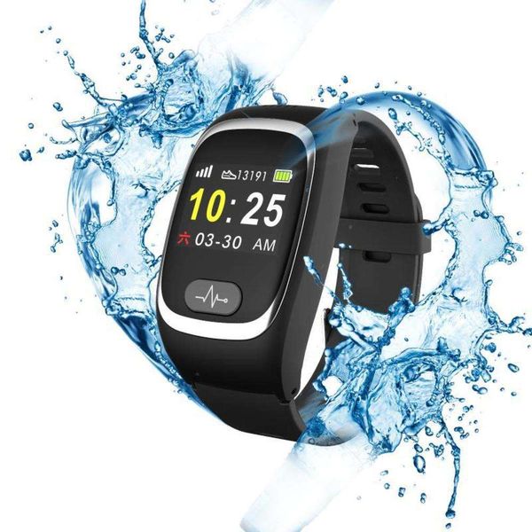 

h66 high configuration smart phone bracelet for the elderly one button help heart rate prsure oxygen atrial fibrillation bloodjk