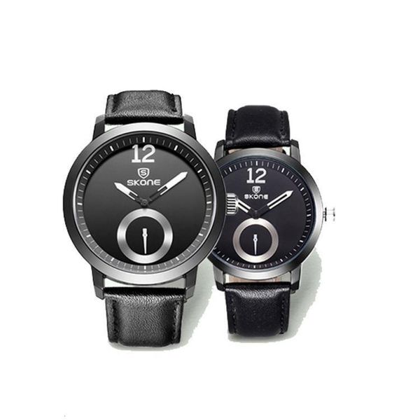 

and new time space selling men and women quartz belt watch lovers watch, Slivery;brown