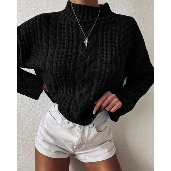 

high collar sweater women 2020 knitted autumn and winter new knitted sweater ky037 ozsg5, White;black