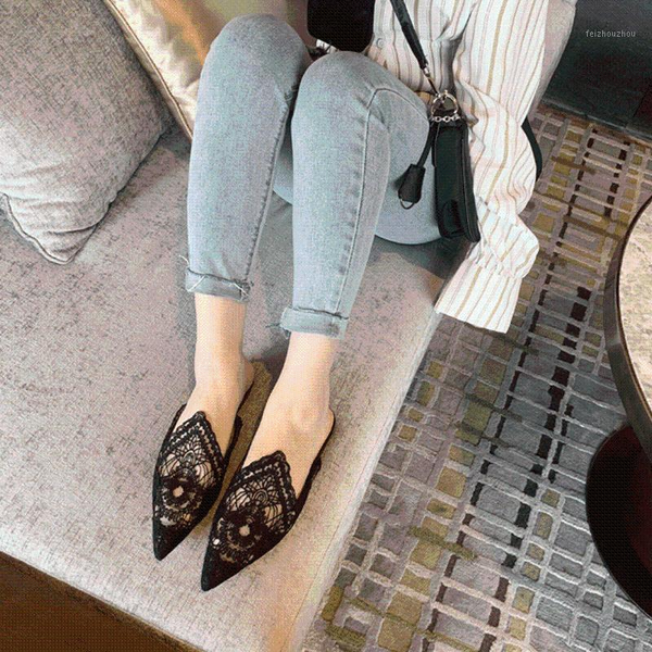 

summer new lace fashion all-match sandals1, Black