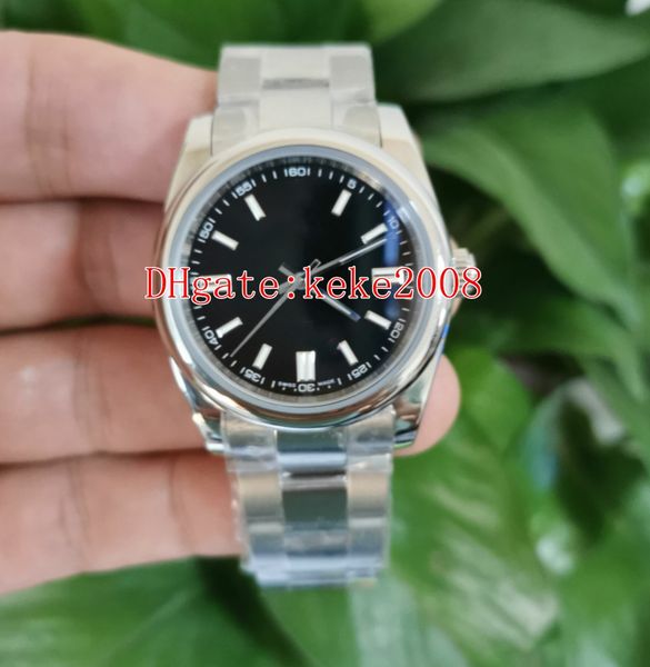 

fashion new version wristwatches 124300 36mm stainless steel asia 2813 movement automatic mechanical mens watch watches, Slivery;brown