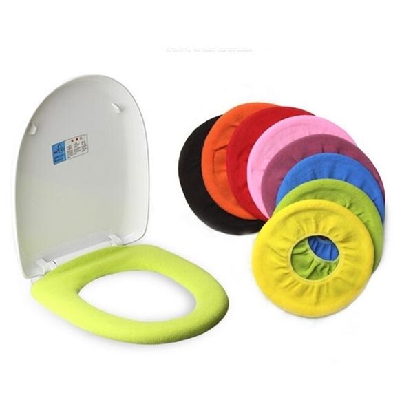 

warm soft toilet cover seat lid pad bathroom closestool protector accessories set mat