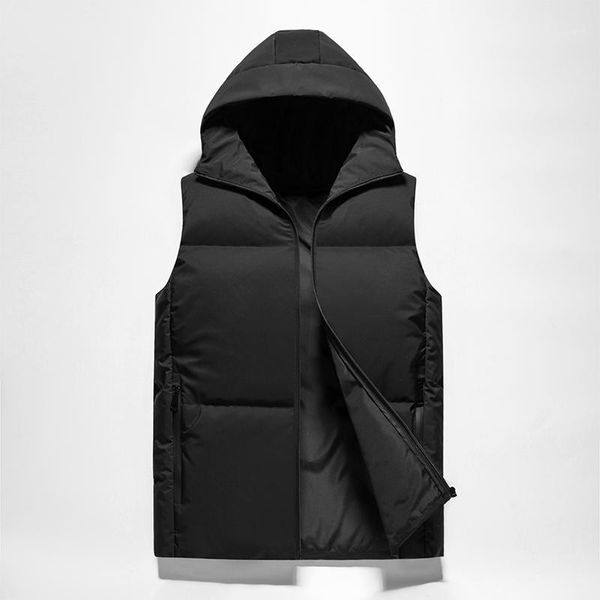 

regular white duck down men's winter down vest1, Black