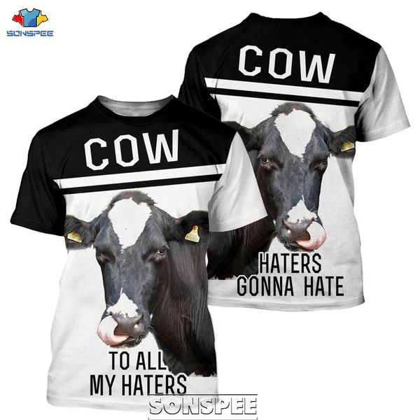 

animal cattle cow print 3d print shirts comics hentai harajuku men clothing