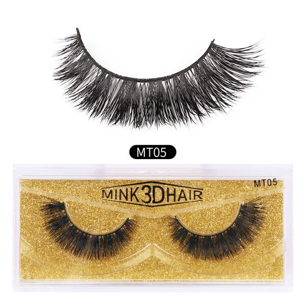 

10 different style thick mink false eyelashes selling 3d false eyelashes natural mink eyelashes colorful card makeup multistyles