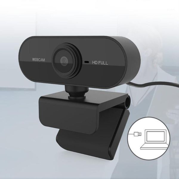 

webcams hd 1080p webcam mini computer pc webcamera with microphone rotatable cameras for live broadcast video calling conference work1