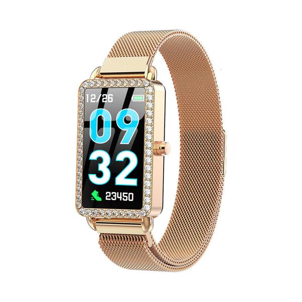 

smart watch heart rate and blood prsure control, sports wristband with pedometer, made of metaljk