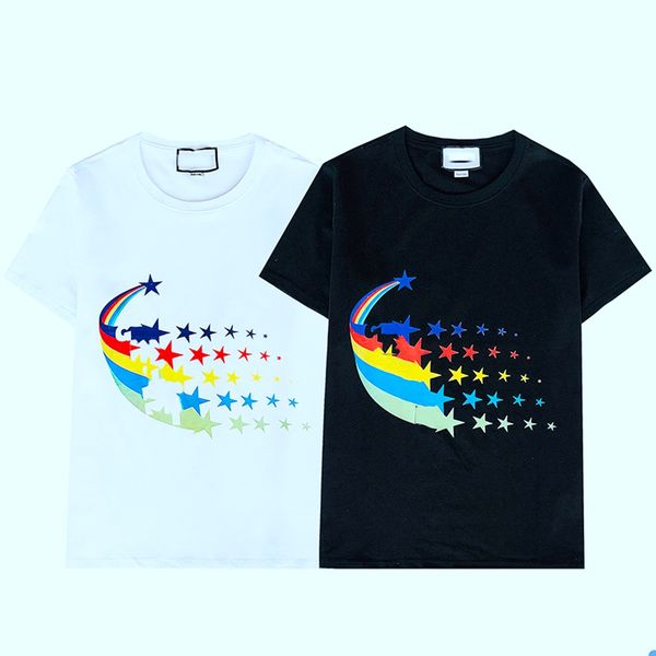 

2020 new designer t-shirt men's high-quality fashion short-sleeved casual hip-hop print decorative men's tshirt black and white, White;black