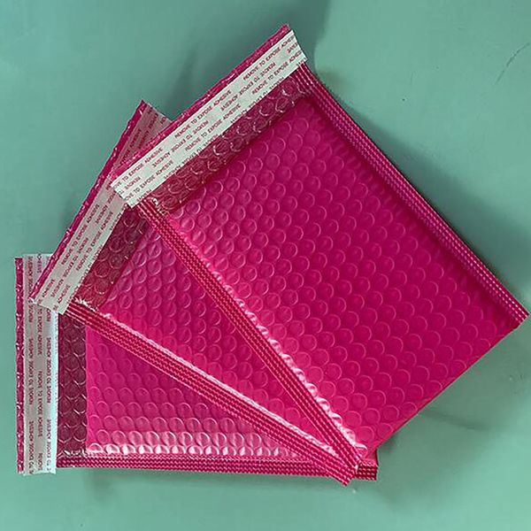 

25pcs bubble mailers конверты водонепроницаемые почтовые мешки транспортная упаковка сумки подкладке поли mailer само seal rose red yxlzpt