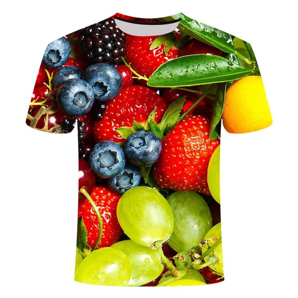 

3d fruit style printed cute plus 3d print shirts horror harajuku anime men clothing