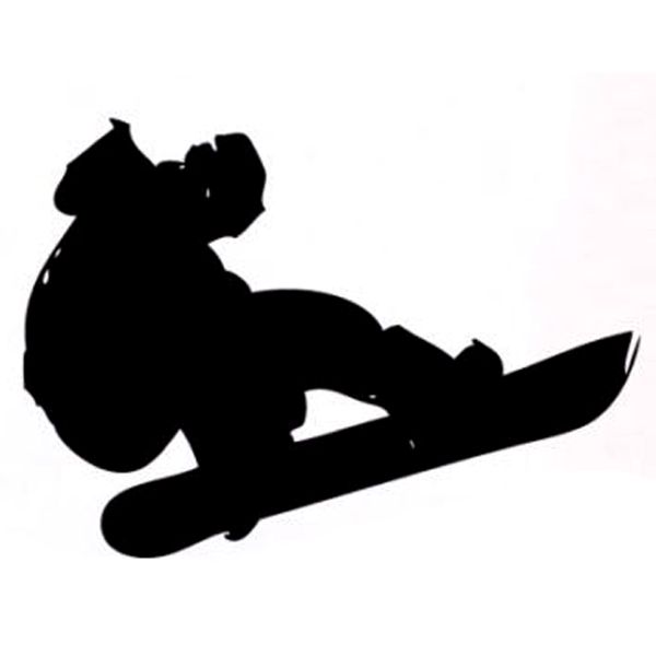 

14.1cm*10cm interesting snowboard extreme sports decal vinyl car sticker silhouette s9-1024