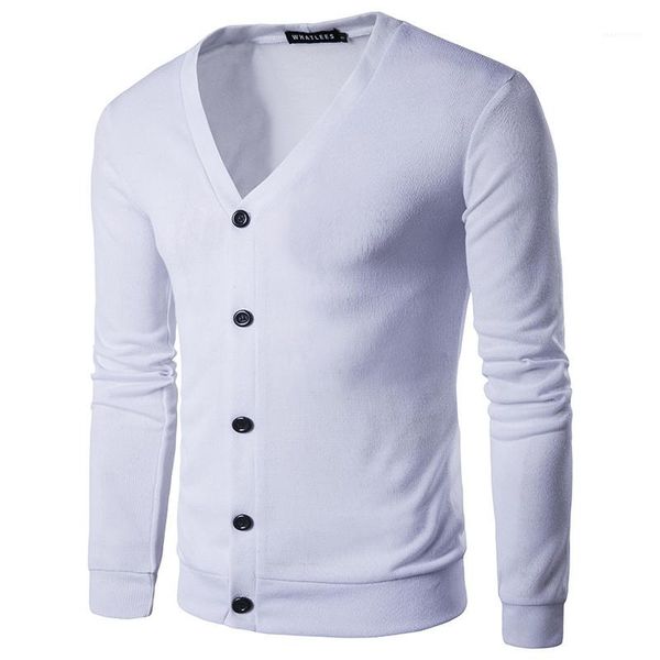 

breasted long sleeve designer mens clothing 2021 fashion soild color mens sweater casual v neck single, White;black