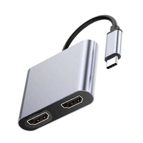 

type-c to hdmi distributor usb3.1 hd 4k dual port simultaneous display type-c four in one hub assembly line
