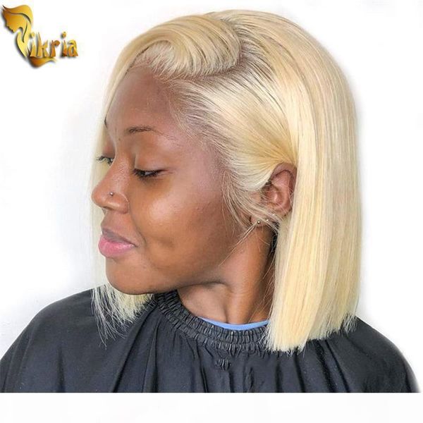 

613 straight short bob lace front human hair wigs full lace wig brazilian remy human hair wigs preplucked natural hairline for black women, Black;brown