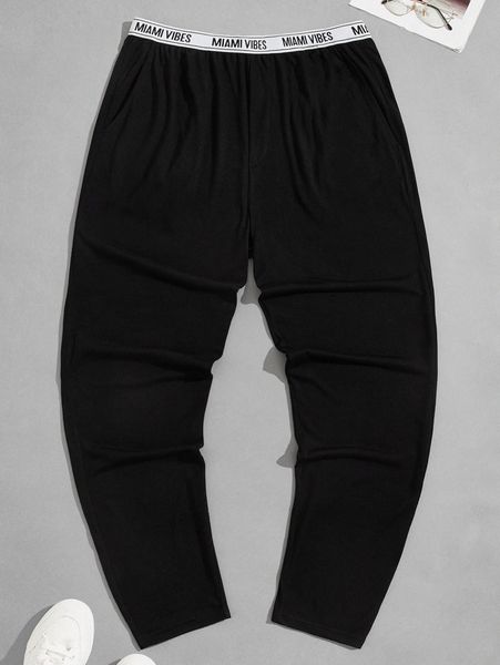 

men letter graphic lounge pants q9tv#, Black;brown