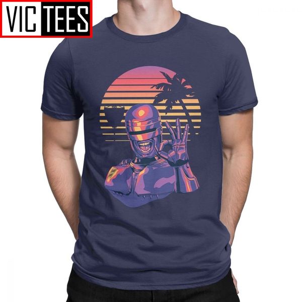 

beverly hills робокоп t shirts фильм фантастика действие робота полиции superhero смешной тройники с коротким рукавом футболка спортивная с