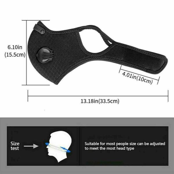 

mesh dust/gas 2020 with dust cover, cycling mask outdoor smog protection for men and women adjustable designer