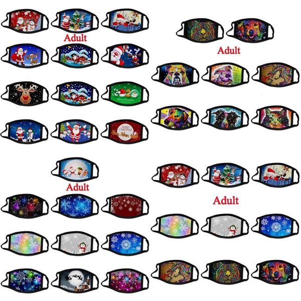 

claus christmas kids face masks printed elk mouth reusable j9bq masks fashion dust breathable santa cover face washable anti snow jsjb