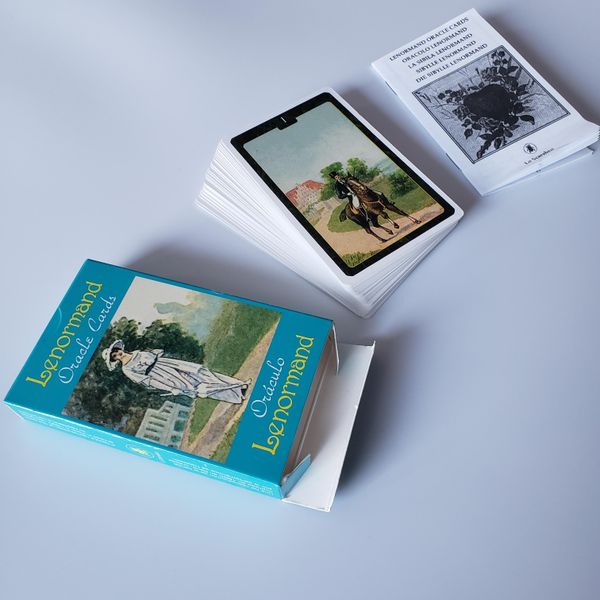

lenormand oracle cards deck durable tarot cards guidance divination fate board game for women with a english paper manual bbyzqf lipper
