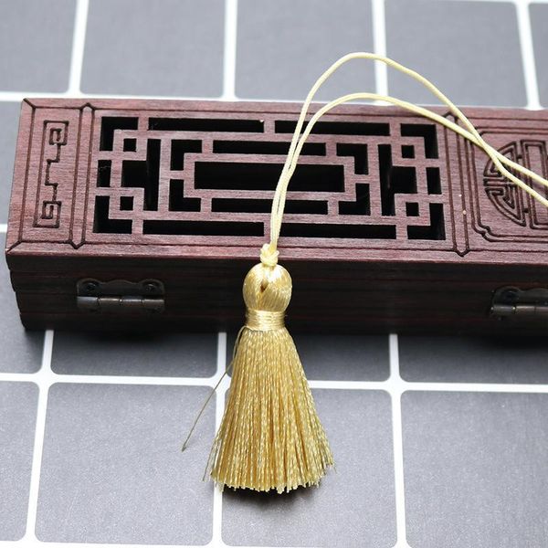 

6pcs short fat rope silk tassels diy pendant jewelry curtain garments decorative accessories fringe trim hand crafts mini tassel h qylyko
