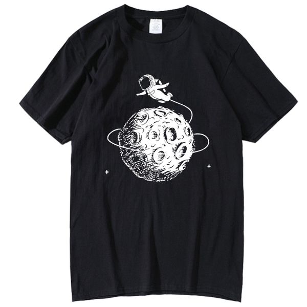 

men's surround moon printing fashion short sleeve men's tshirt funny sport hooded sweatshirt hoodie men t shirt