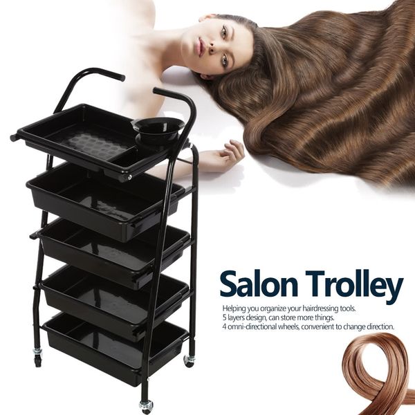 Ящики для волос салон троллейпинговая тележка салона для хранения волос раскраски для парикмахерской для парикмахерской для парикмахера