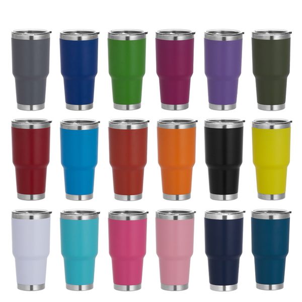 

18 colors 30oz 304 stainless steel vacuum spray layer sublimation thermos tumblers 6oz 10oz 20oz in stock
