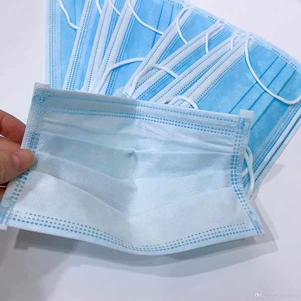 

disposable face mask masks disposable 3-layer mask breathable earloop mouth face comfortable mask 7339044 dhl