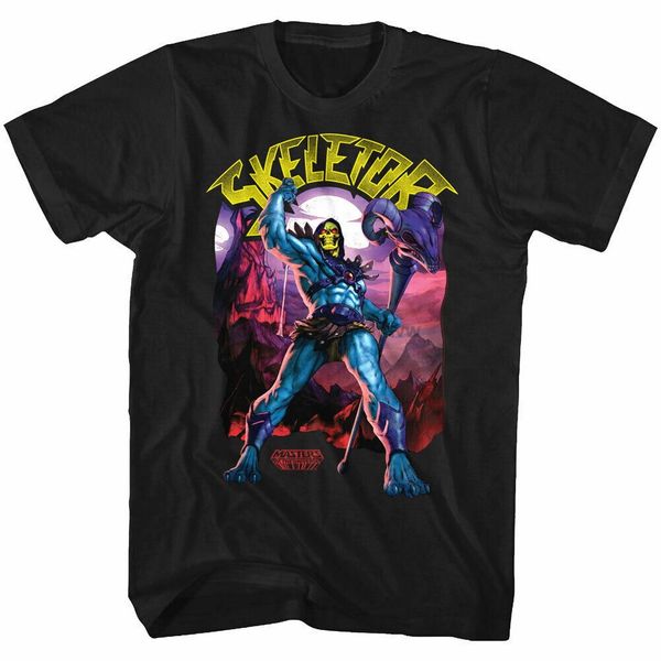 

official masters of the universe skeletor men t-shirt evil villain he-man cotton wholesale o neck tee shirt sport hooded sweatshirt hoodie