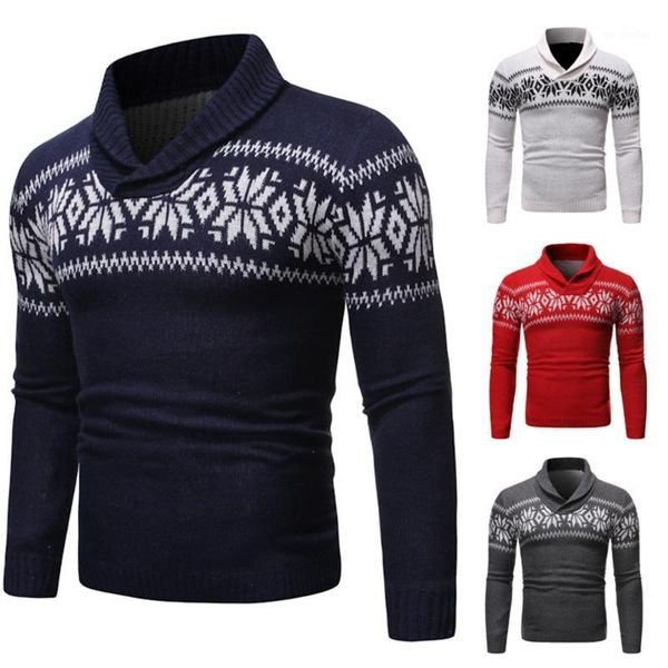 

men's sweaters sweater men 2021 autumn and winter men's printed turtleneck pullover slim long sleeve warm sweater1, White;black