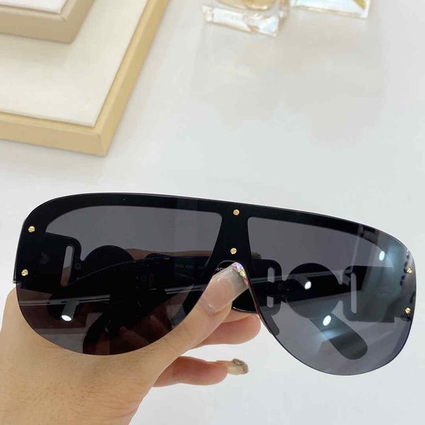 

4391 men women new fashion sunglasses simple frameless popular style uv400 lens protection glasses comes with packaging, White;black