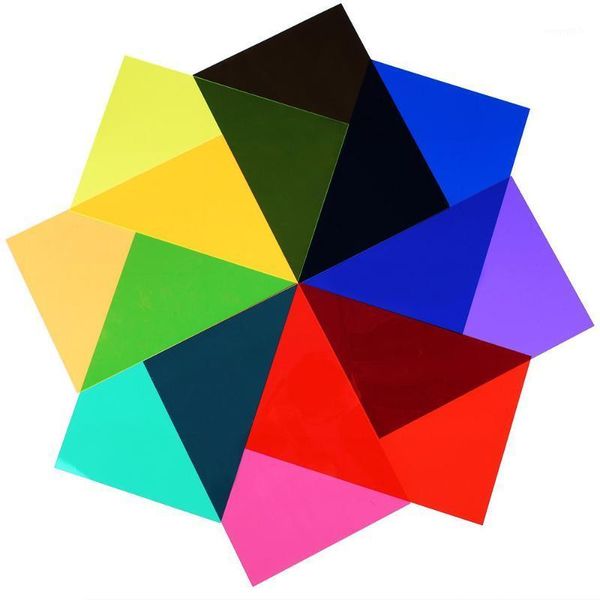 

28 * 21cm 9pcs transparent lighting color correction gel sheets filters set for flash light speedlite1