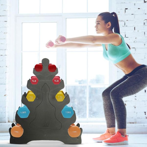 

accessories portable home 5 tier dumbbell holder gym exercise weight tower weights for fitness dumbbels set