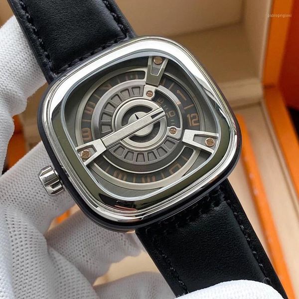

wristwatches men watches pam 616l stainess steel 47mm*15mm automatic movement for man special edition wristwatches11, Slivery;brown