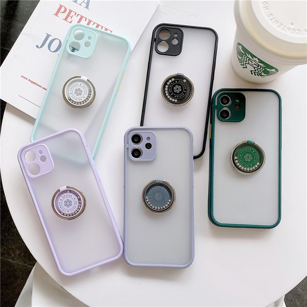 

suitable for iphone 11 12 mini pro max xr 8 7 plus xs se20 bracket mobile phone shell buckle skin feeling protective cover coque