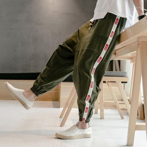 

19 new cotton sweatpants fashion leisure japanese hip hop pants male greatest streetwear hero long trousers black1, Black