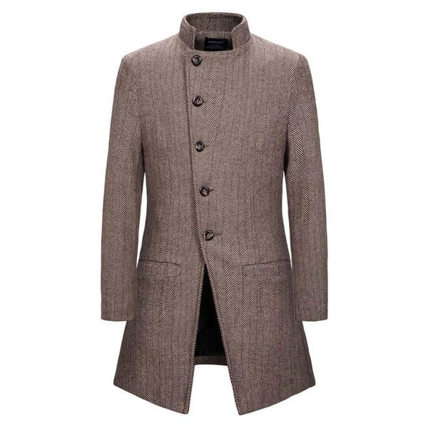 

men's jackets waterproof spring men casual casual coats new winter warm plus coat solid color stand collar jackets, Black;brown