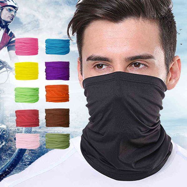 2021 Esporte Scarf Magia Pescoço Ao Ar Livre Multifuncional Tubo Aquecedor Hiking Ciclismo Cabeça Cabeça Envoltório Bandana Balaclava Headband Y1229