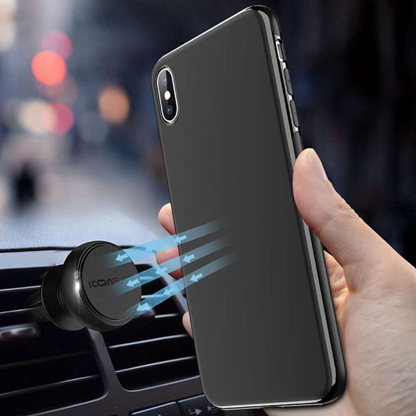 

12pro color simple solid and applicable frosting imprsion car magnetic protective 11 mobile phone case