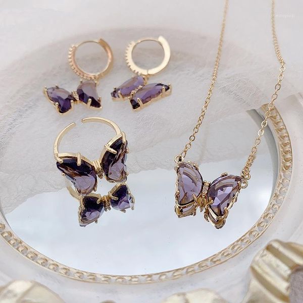 

chokers cute butterfly pendant necklaces for women cocktail party statement necklace steet style korean fashion jewelry gifts1, Golden;silver